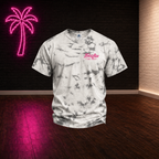 Silver Tie Dye Skull Unisex Tshirt