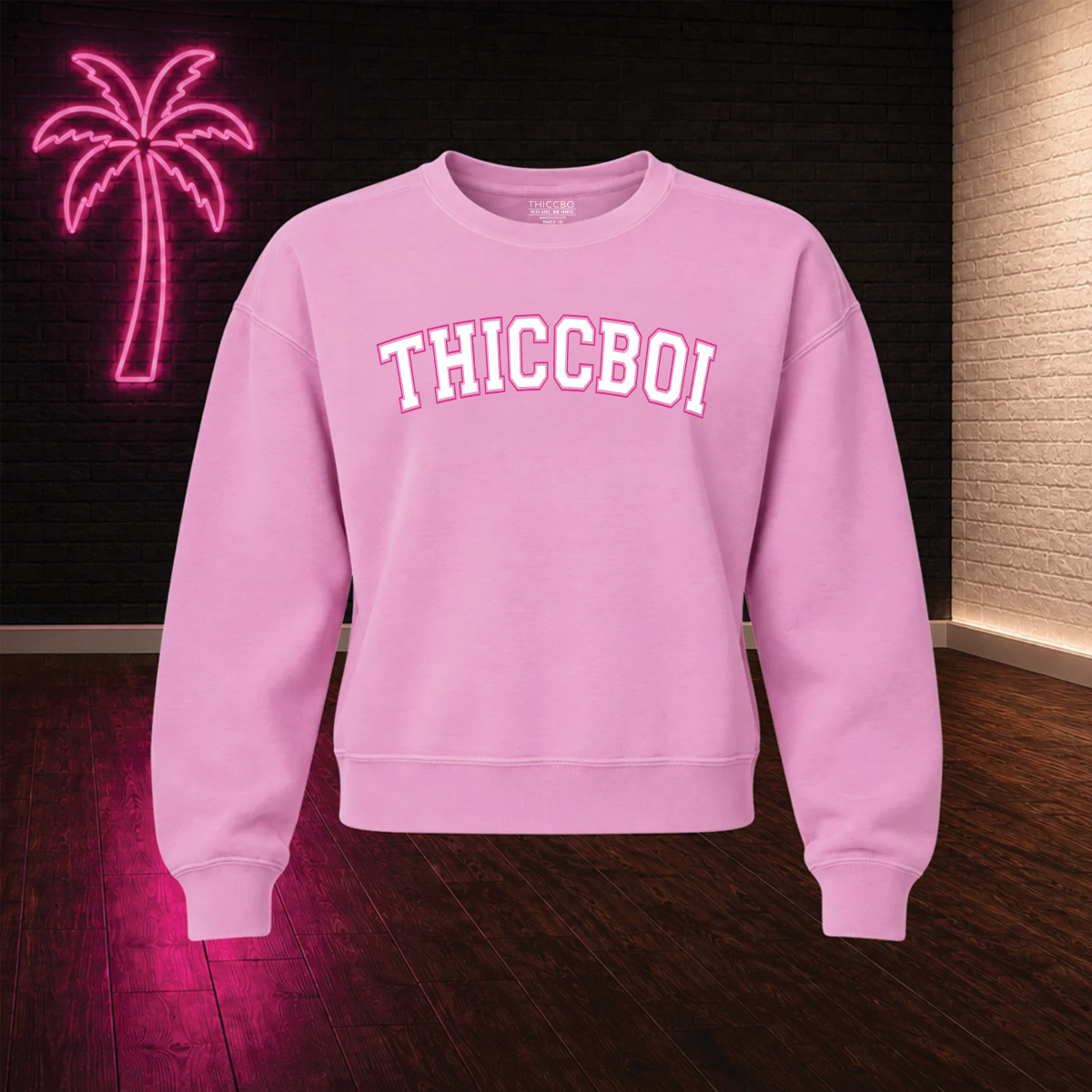 Woman's Rose Pink University Crewneck