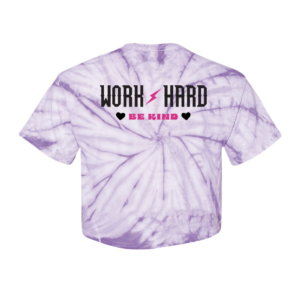 ThiccBoi Purple Spiral Work Hard Crop