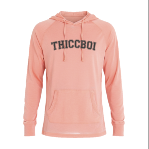ThiccBoi Coral Lightweight Longsleeve Unisex Hoodie *EARNED