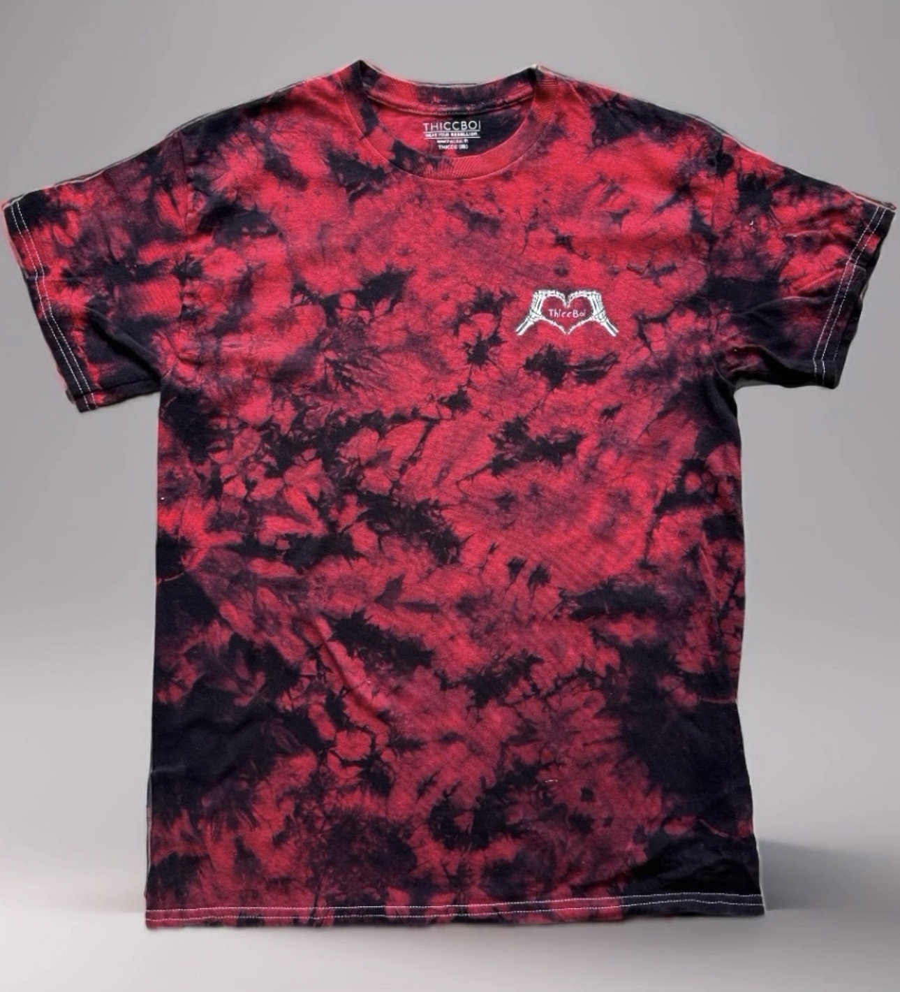 Red Tie Dye ThiccBoi Lovers Unisex T-shirt *EXCLUSIVE* - Image 2