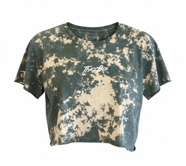 Green Tie Dye Crop *LAST CHANCE