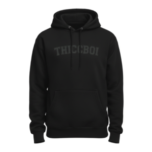 ThiccBoi Black on Black Ultra Soft Hoodie