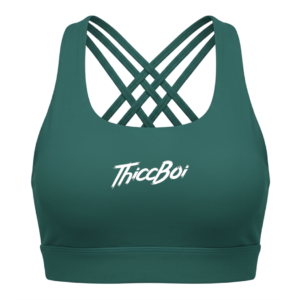 ThiccBoi Teal Green CrossBack Bra