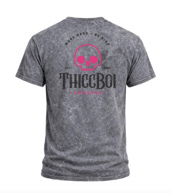 ThiccBoi Mineral Washed Grey Skull