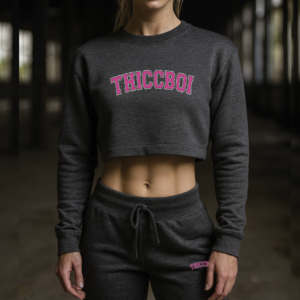 ThiccBoi Charcoal University Sweat Set *Earned
