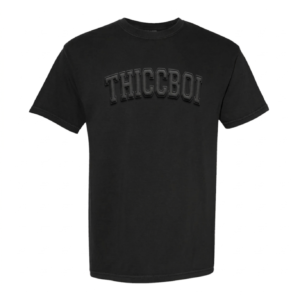 ThiccBoi Black Puff Print Unisex T-shirt