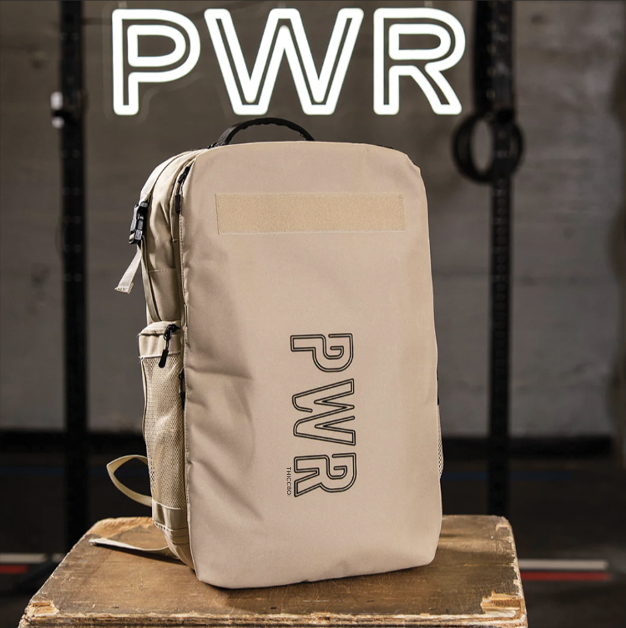 PWR-ThiccBoi Tan Backpack