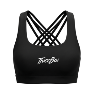 ThiccBoi Black CrossBack Bra