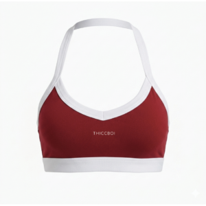 ThiccBoi Red Contrast Sports Bra