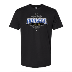 TampaBay Brigade Black Unisex Tshirt *PREORDER