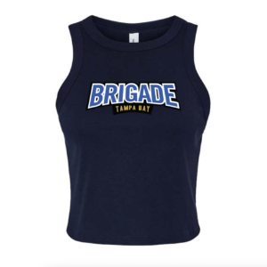 TampaBay Brigade Navy Micro Rib Crop *PREORDER