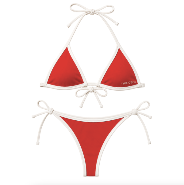 ThiccBoi Babe-Watch Red Bikini Set